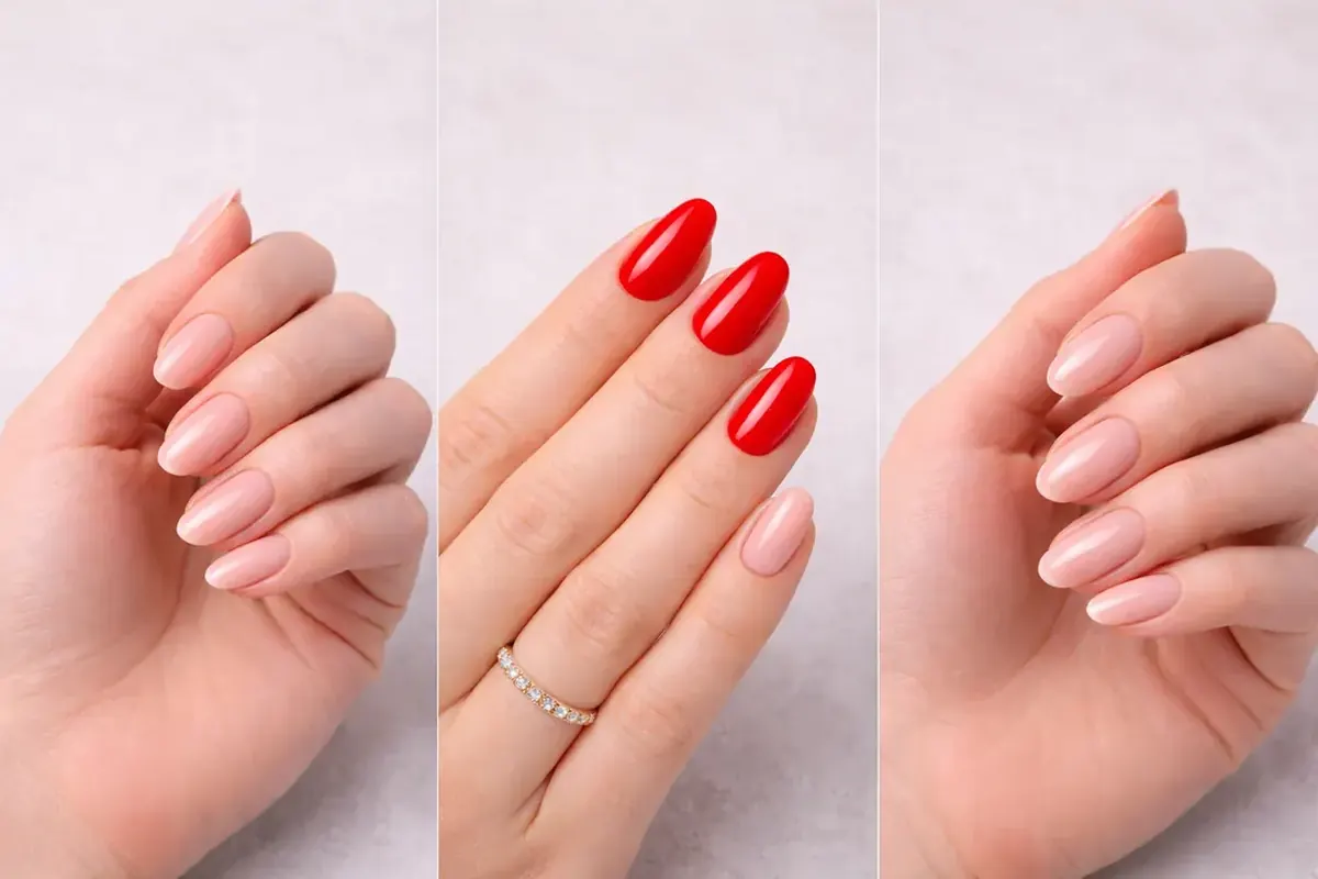 Manicure hybrydowy, żelowy czy klasyczny – który wybrać i dla kogo? Porównanie manicure klasycznego, hybrydowego i żelowego na kobiecych dłoniach